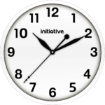 INITIATIVE WALL CLOCK 224MM WHITE - Image 2