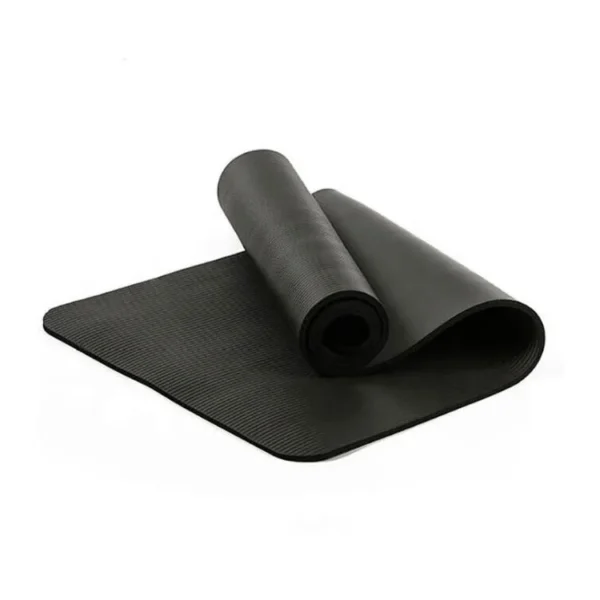 183*61cm*10mm Black Thick NBR Regular Color Eco-Friendly Yoga Mat for Home Gym Fitness Exercise Yoga Bolsters & Cushions - Image 6