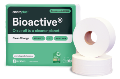 Enviroplus Jumbo Toilet Tissue Bioactive 2 Ply 300m Carton 8