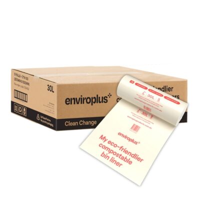Enviroplus Bin Liners Compostable 30L Carton 100