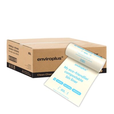 Enviroplus Bin Liners Compostable 80L Carton 100