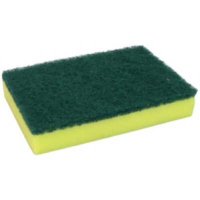 Cleanmax® Sponge Scourer Green 100 X 150mm Each